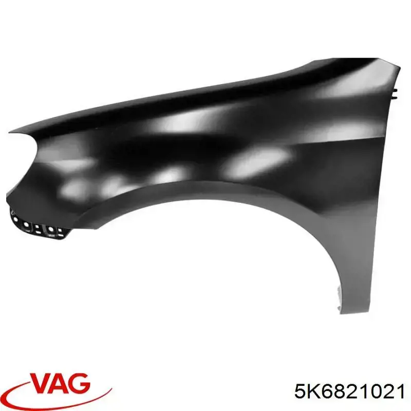 Ліве переднє крило VAG 5K6821021 ціна, від 39.70 USD
