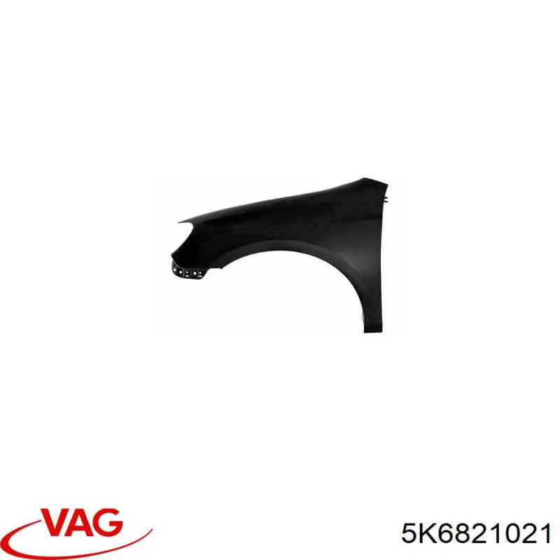 Ліве переднє крило VAG 5K6821021 ціна, від 42.04 USD