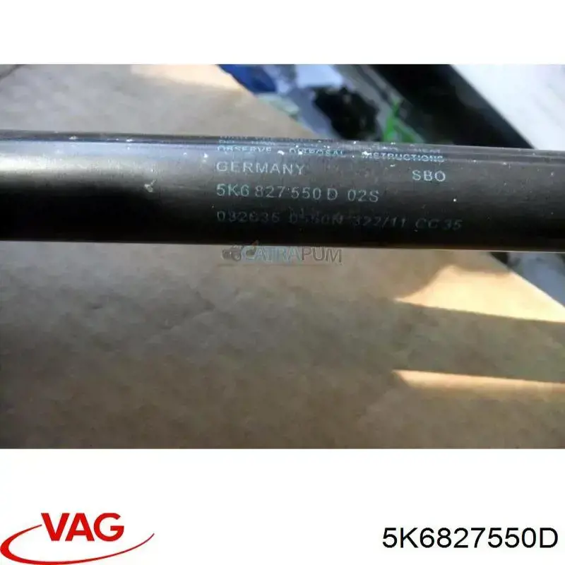Амортизатор кришки багажника VAG 5K6827550D