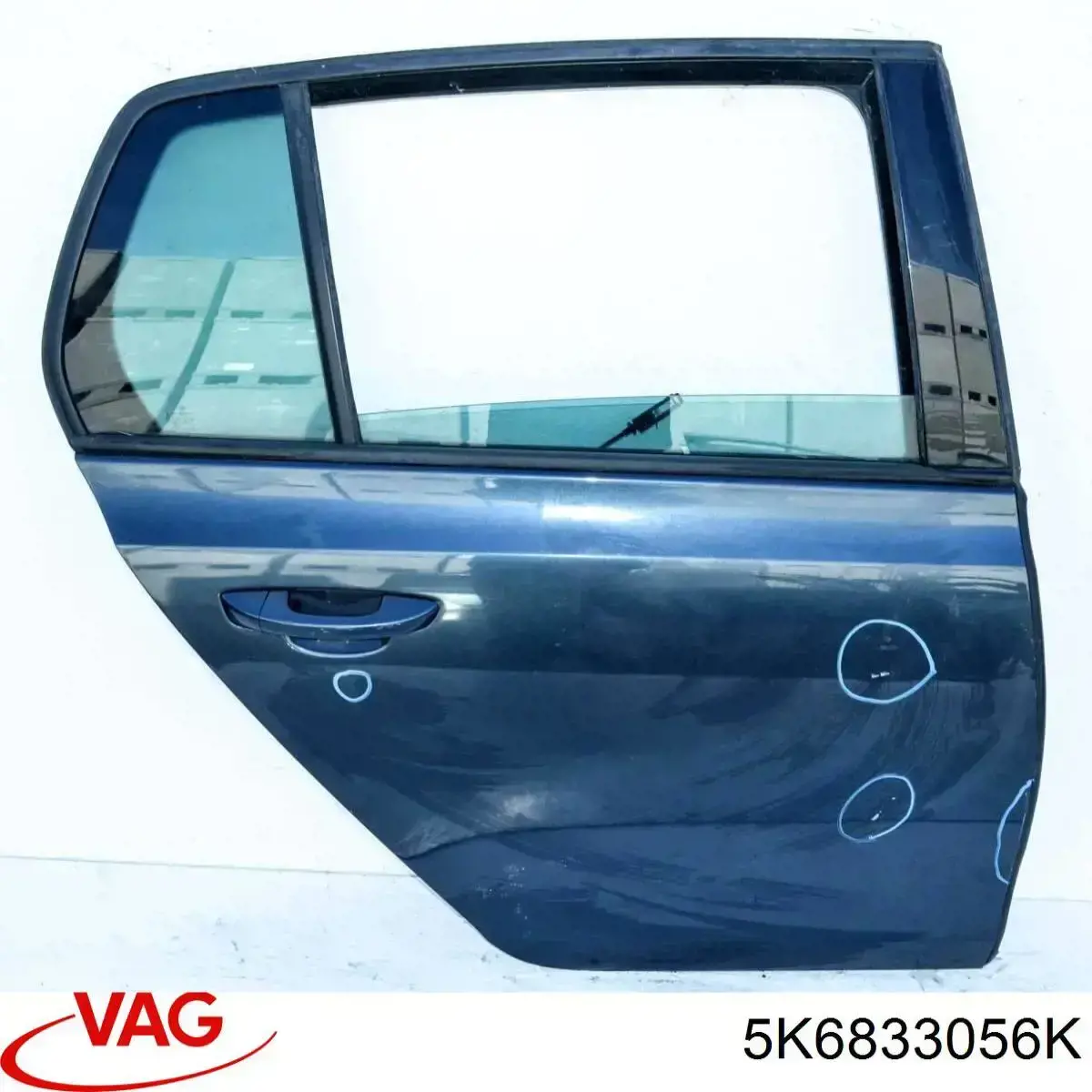  Двері задні, праві Volkswagen Golf 6