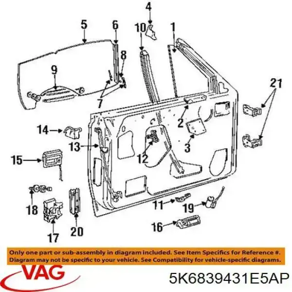  VAG 5K6839431E5AP ціна, від 40.61 USD