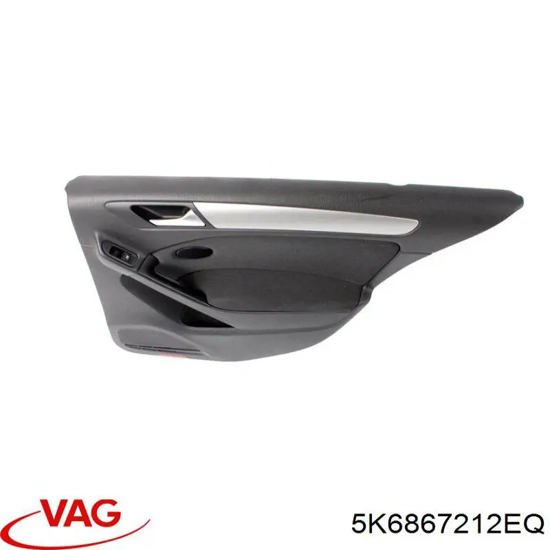 Обшивка правих задніх дверей VAG 5K6867212EQ ціна, від 31.20 USD
