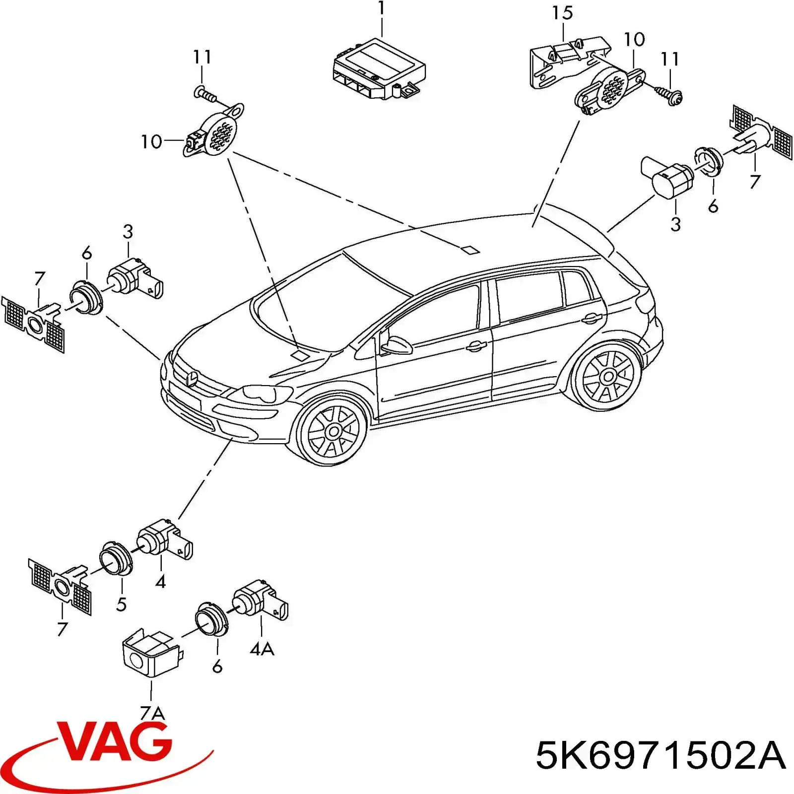 Купити 5K6971502A VAG 