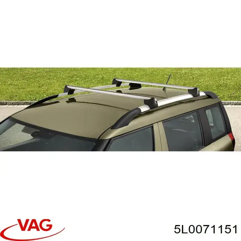Поперечки багажника даху, комплект Skoda Yeti (5L) (Шкода Йєті)