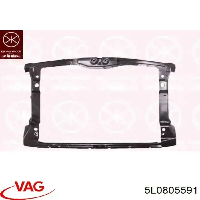 5L0805591 VAG супорт радіатора в зборі/монтажна панель кріплення фар