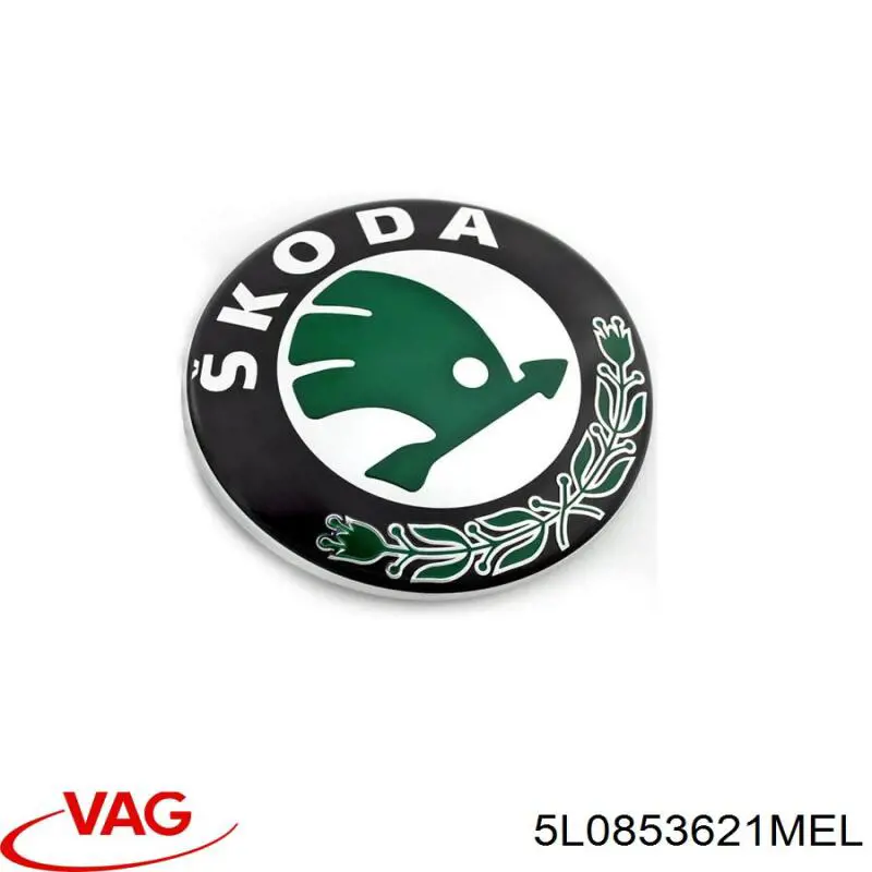Емблема кришки багажника, фірмовий значок Skoda Yeti (5L) (Шкода Йєті)