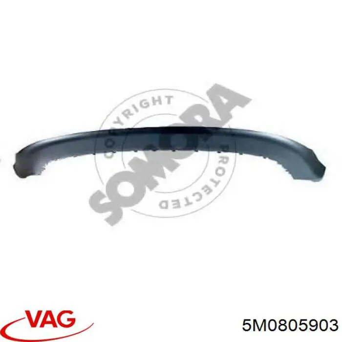 Спліттер переднього бампера VAG 5M0805903 ціна, від 30.94 USD