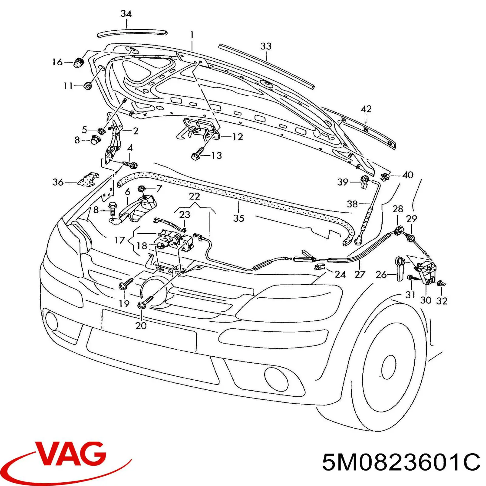  VAG 5M0823601C ціна, від 11.29 USD