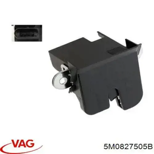 Купити 5M0827505B VAG Замок 3/5-х дверей, задній