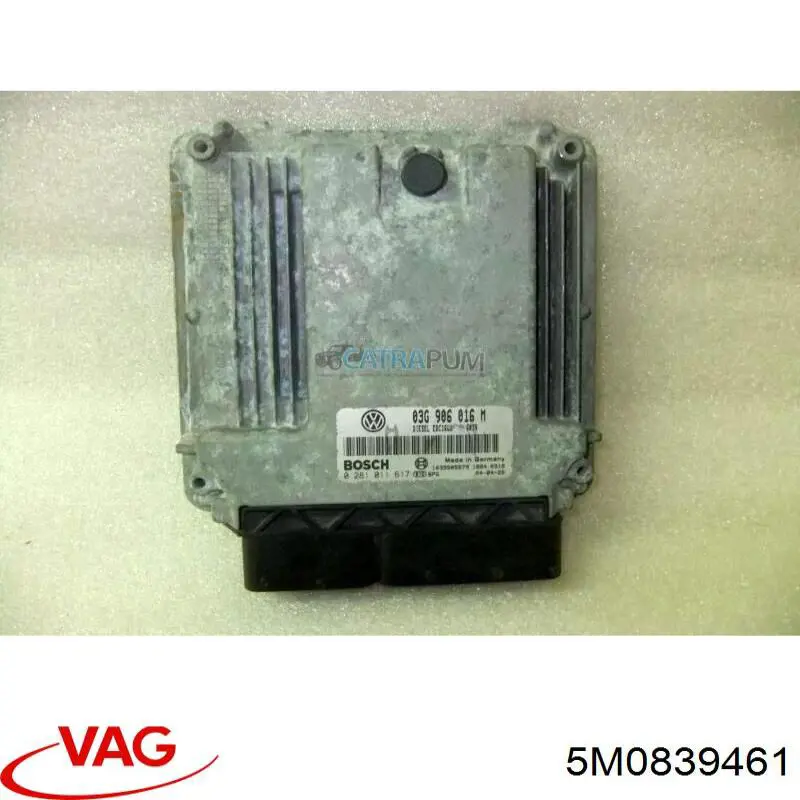 Механізм склопідіймача двері задньої, лівої 5M0839461 VAG