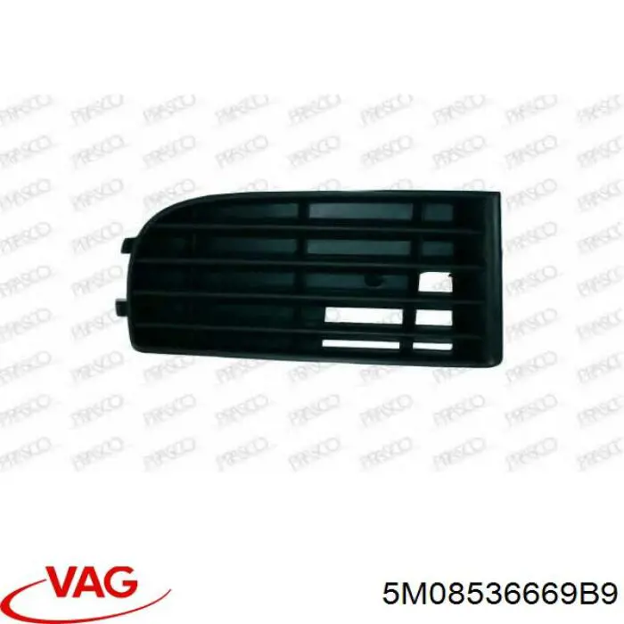 5M08536669B9 VAG заглушка/ решітка протитуманних фар бампера переднього, права