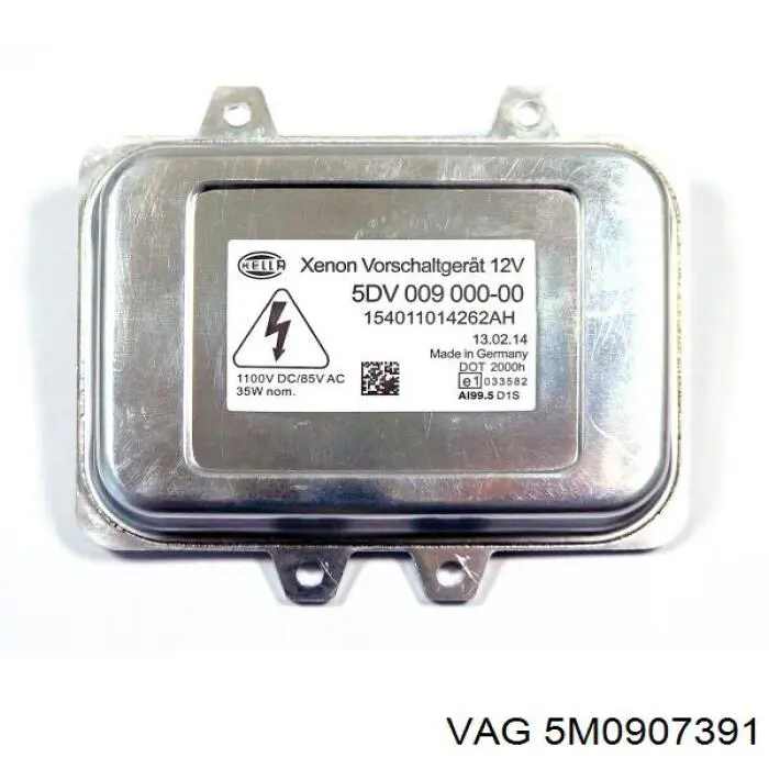 Ксенон, блок керування 5M0907391 VAG