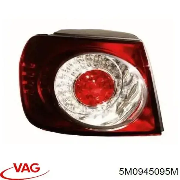 Задня ліва зовнішня фара VAG 5M0945095M ціна, від 90.78 USD