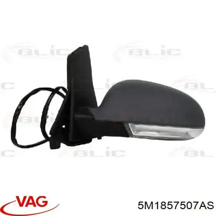 Ліве бічне дзеркало VAG 5M1857507AS ціна, від 82.14 USD