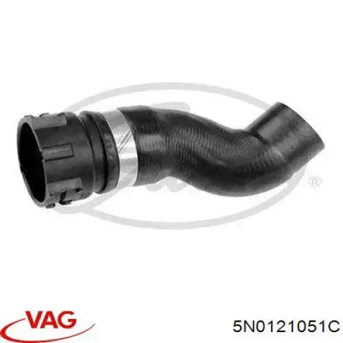 Шланг/патрубок радіатора охолодження, нижній VAG 5N0121051C ціна, від 15.13 USD