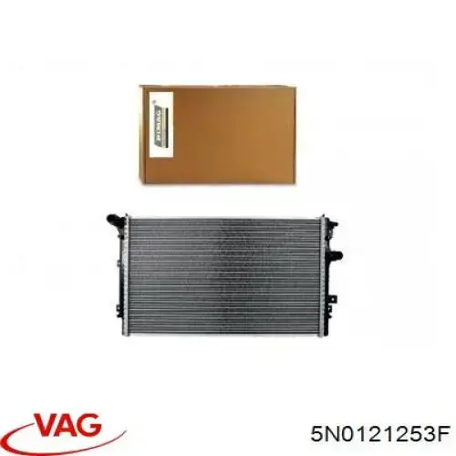 Радіатор основний VAG 5N0121253F ціна, від 79.07 USD