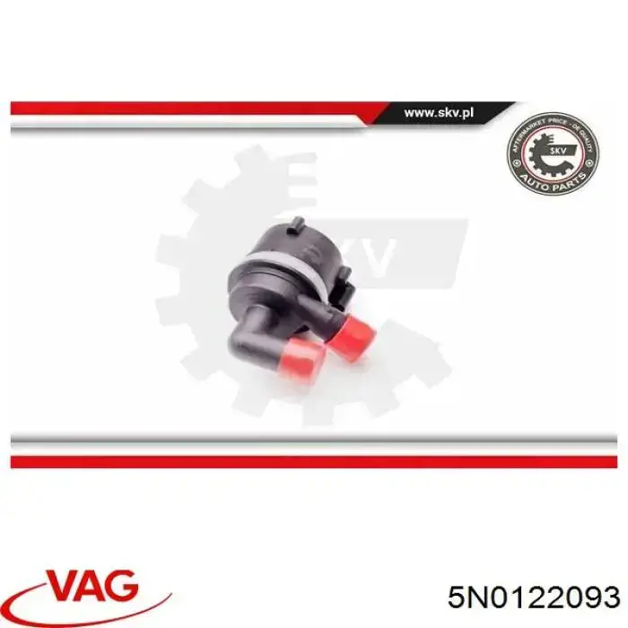 Помпа водяна, (насос) охолодження, додатковий електричний VAG 5N0122093