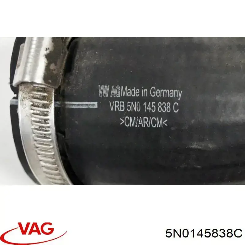 Шланг/патрубок інтеркуллера VAG 5N0145838C ціна, від 106.69 USD