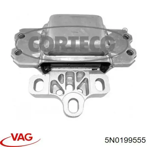 Подушка (опора) двигуна, ліва 5N0199555 VAG