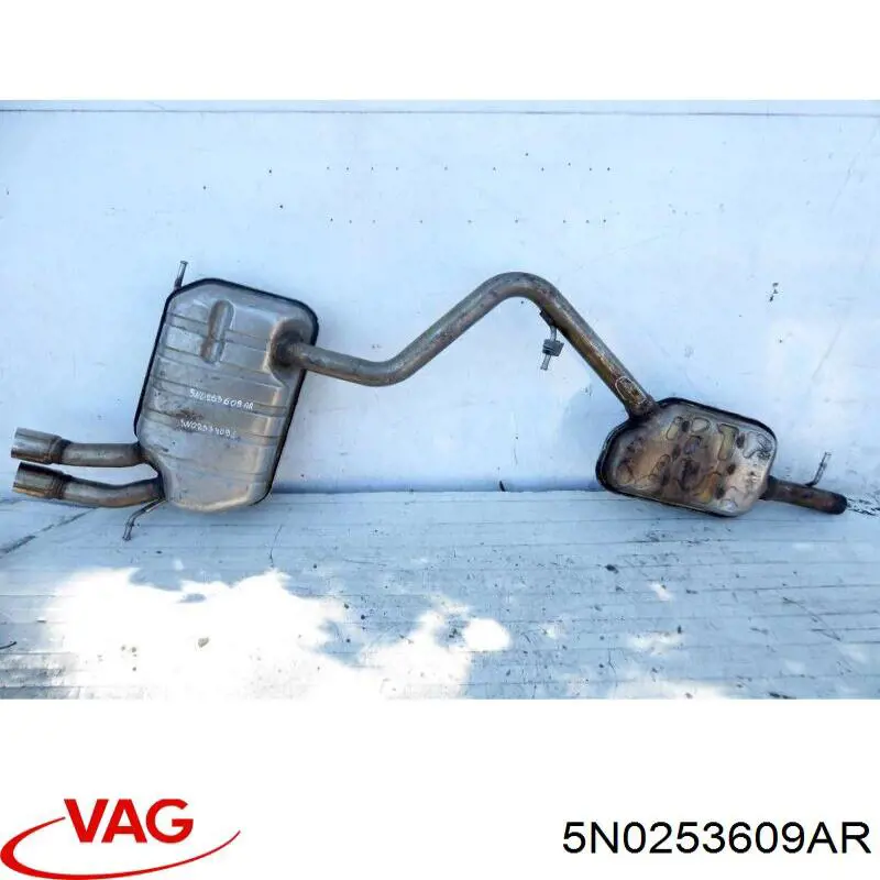 5N0253609AR VAG Глушник, задня частина