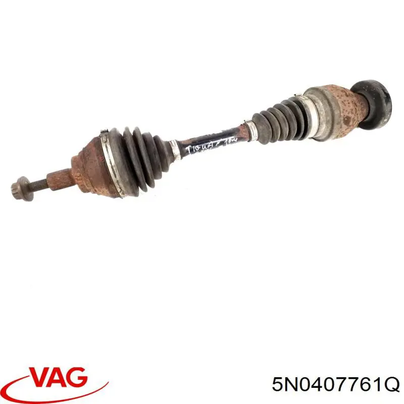 Привід передній лівий VAG 5N0407761S ціна, від 103.64 USD