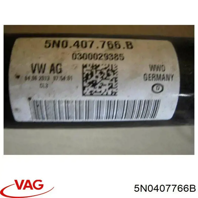 Піввісь передня, права VAG 5N0407766B ціна, від 118.10 USD