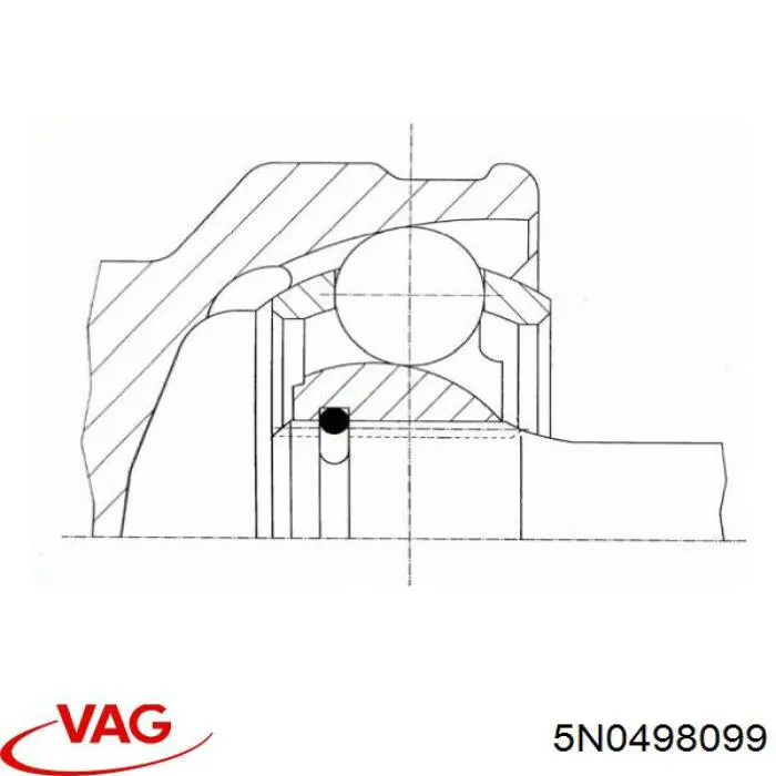 ШРУС зовнішній VAG 5N0498099