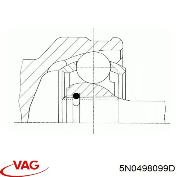 Граната колісна VAG 5N0498099D ціна, від 38.09 USD
