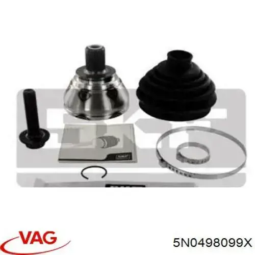 Купити 5N0498099X VAG Шарнір приводу зовнішній