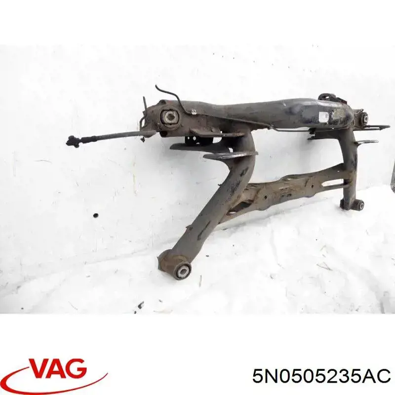 Балка задньої підвіски поперечна VAG 5N0505235AC ціна, від 50.79 USD
