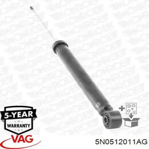 Амортизатор задній 5N0512011AG VAG