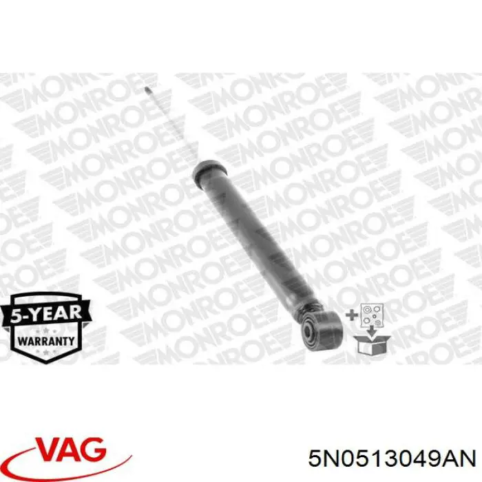 Амортизатор задній VAG 5N0513049AN ціна, від 41.96 USD