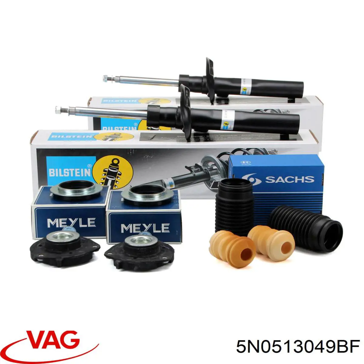 Амортизатор задній VAG 5N0513049BF ціна, від 25.40 USD