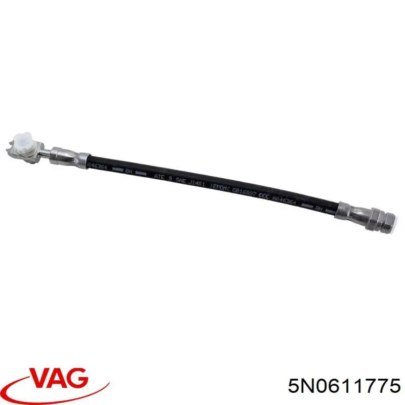 Гнучка гальмівна трубка задня VAG 5N0611775