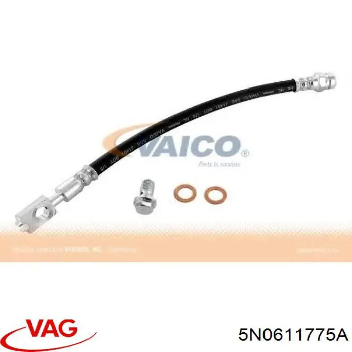 Шланг гальмівний задній VAG 5N0611775A ціна, від 8.79 USD