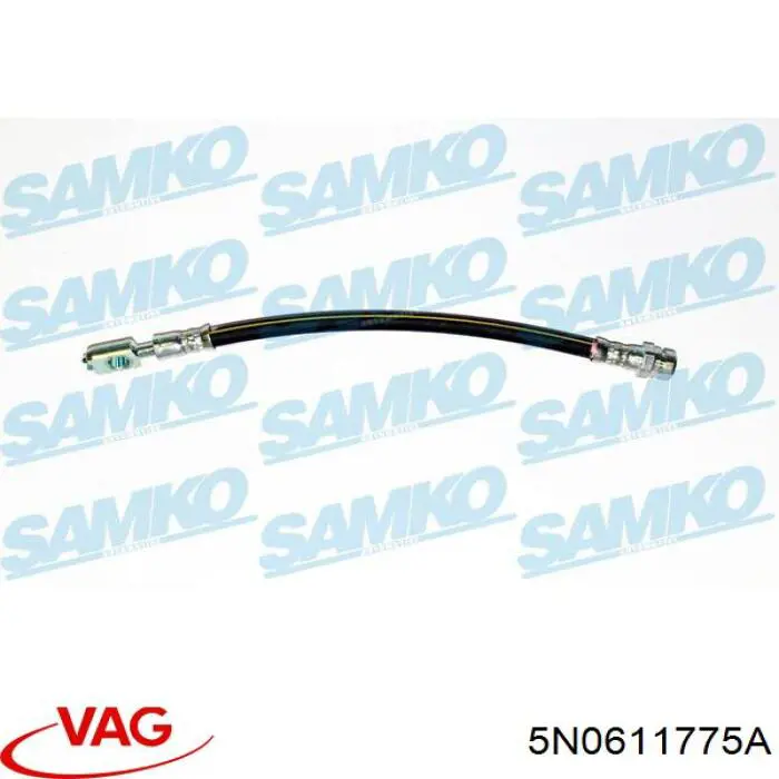 Купити 5N0611775A VAG Шланг гальмівний задній