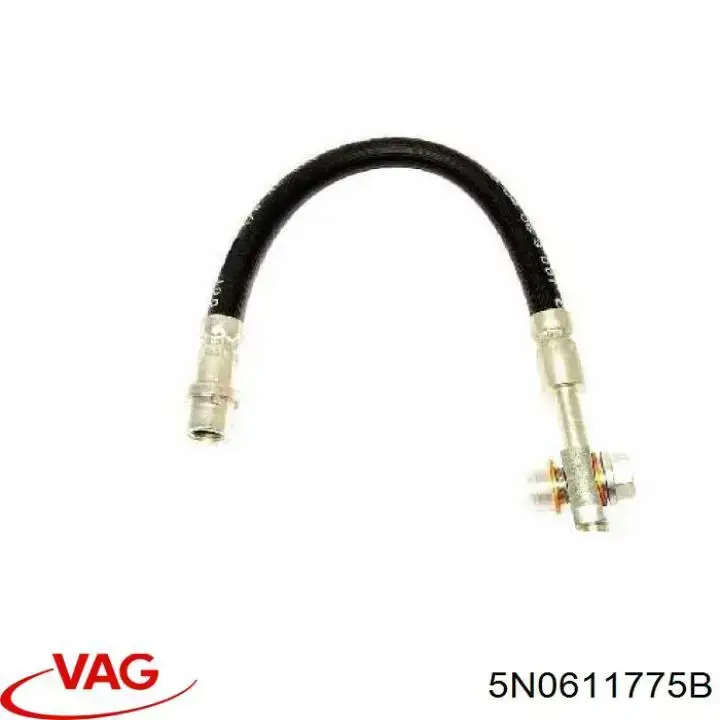 Купити 5N0611775B VAG Шланг гальмівний задній