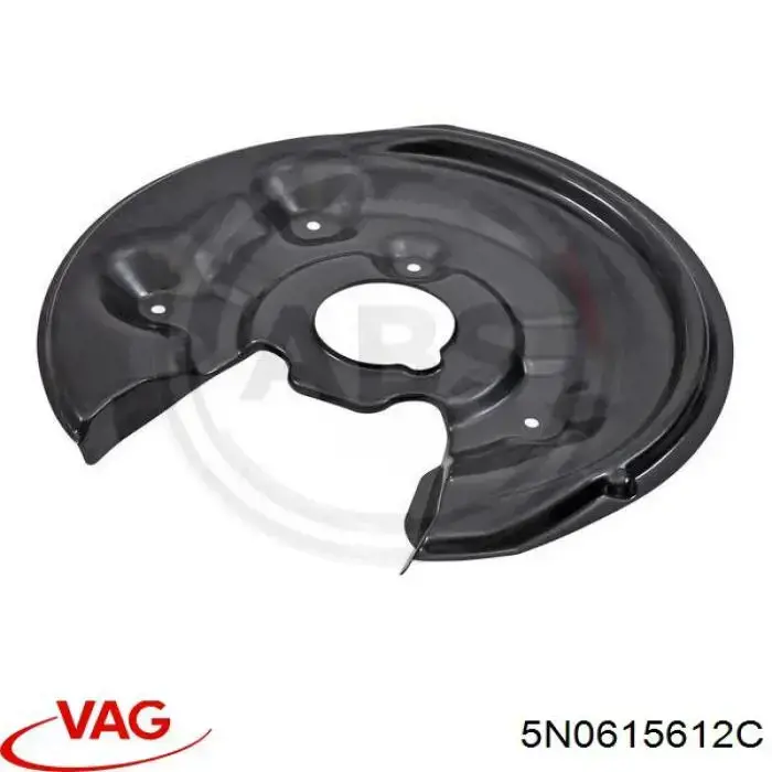 5N0615612C VAG захист гальмівного диска заднього, правого