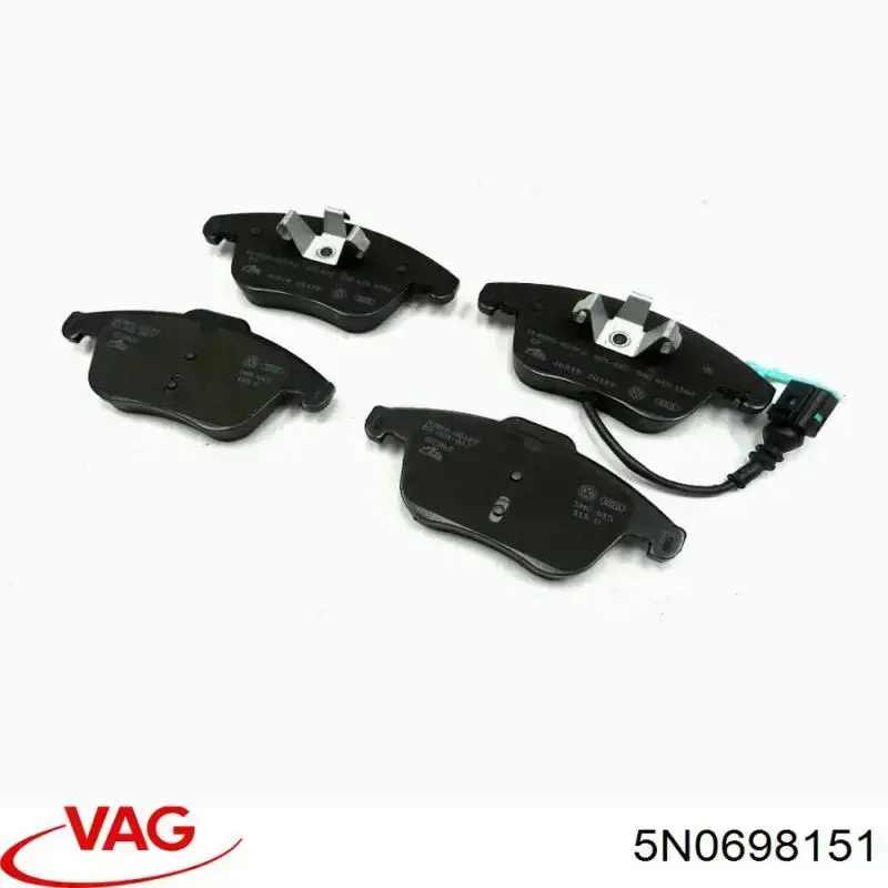 Гальмівні колодки VAG 5N0698151 ціна, від 75.67 USD