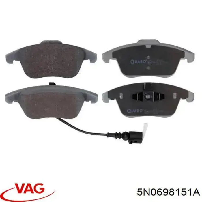 Купити 5N0698151A VAG Колодки гальмівні передні, дискові