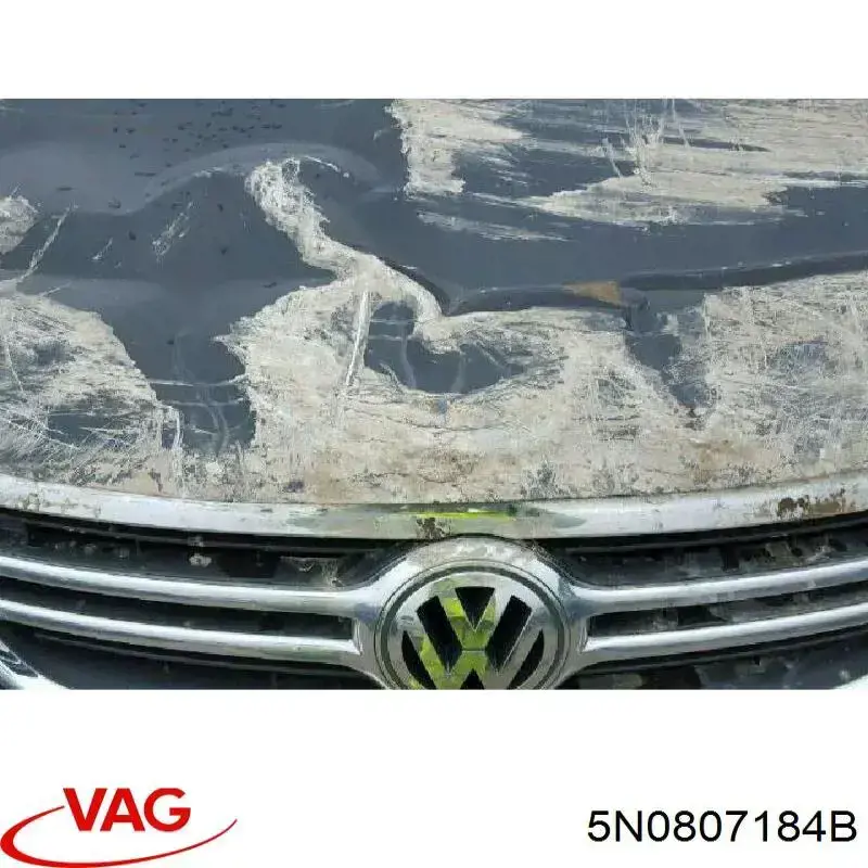 Купити 5N0807184B VAG Направляюча переднього бампера, права