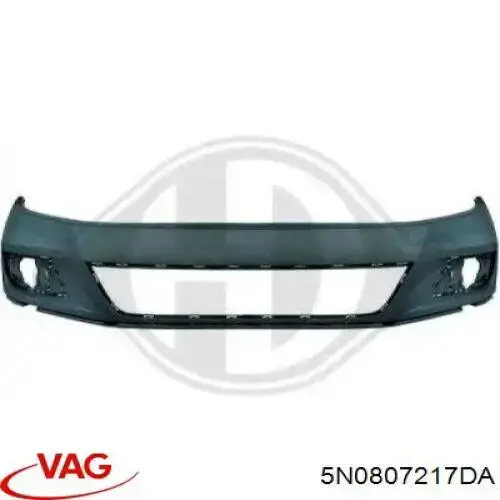 Бампер передній в зборі на Volkswagen Tiguan I 5N1, 5N2