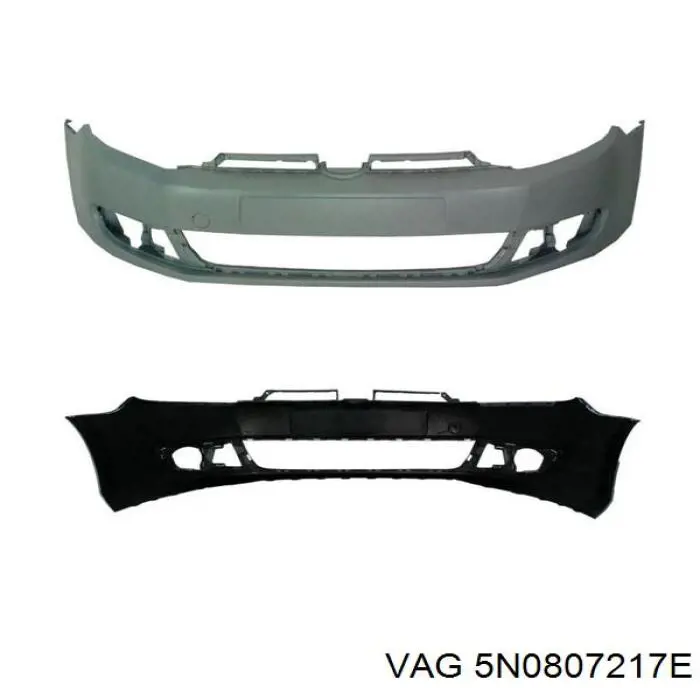 Передній бампер 5N0807217E VAG