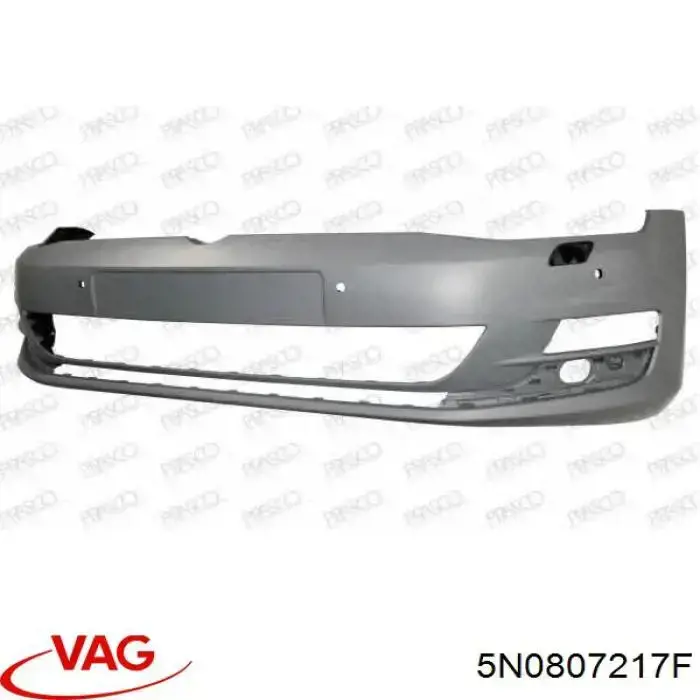 5N0807217FGRU VAG Бампер передній в зборі