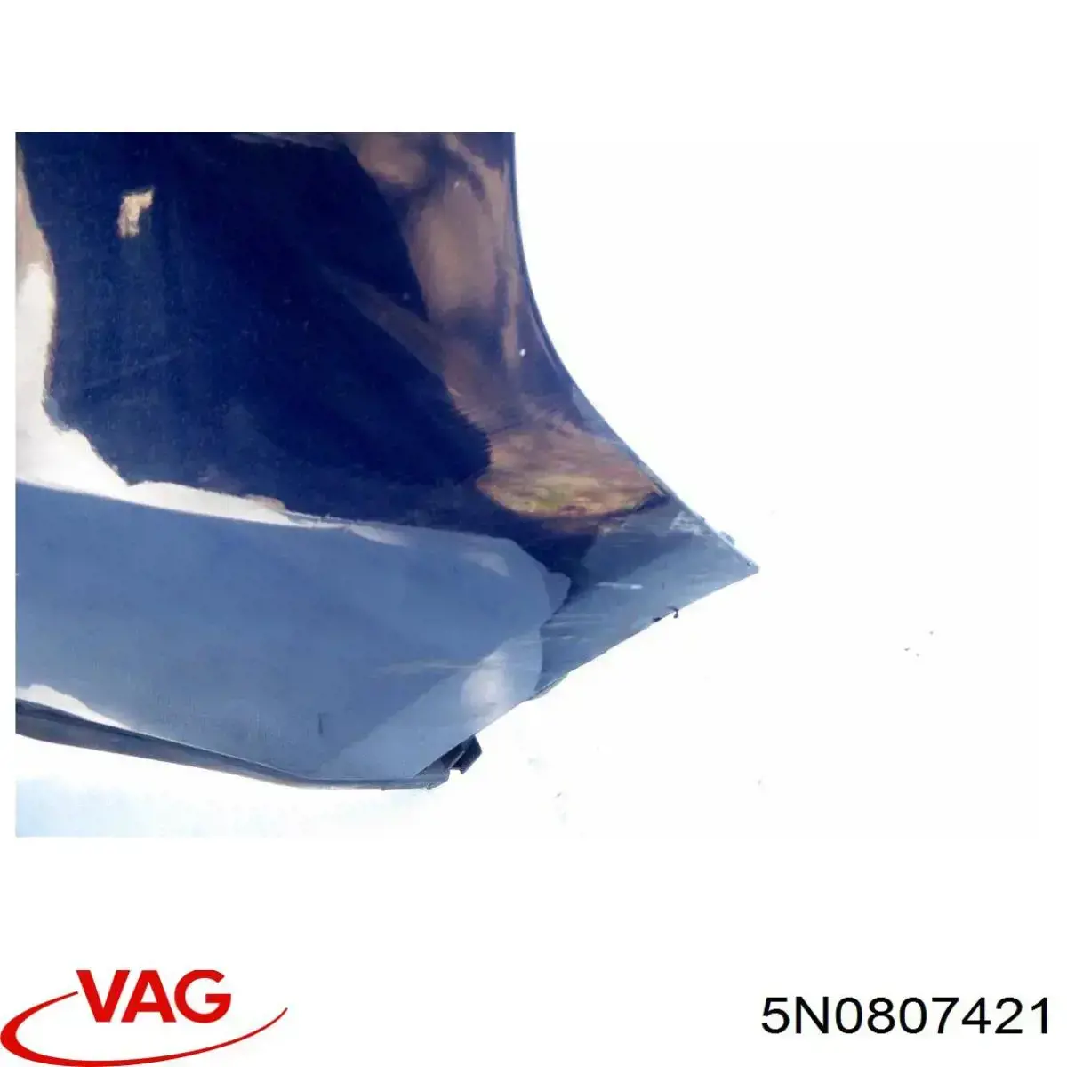 5N0807421 VAG Бампер задній, верхня частина