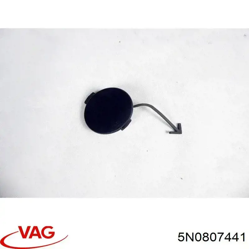 Заглушка бампера буксирувального гака, задня VAG 5N0807441 ціна, від 31.63 USD