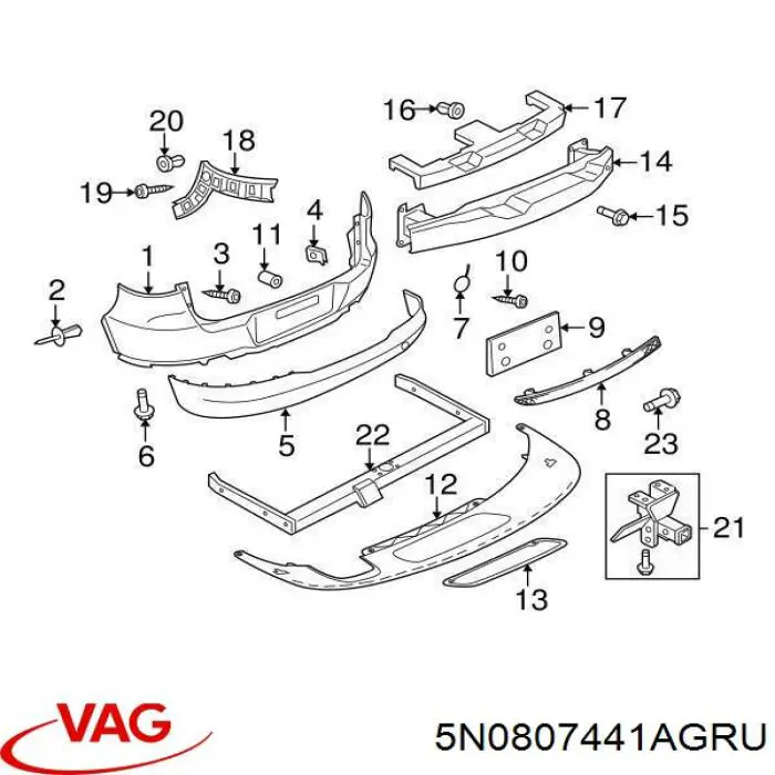  VAG 5N0807441AGRU ціна, від 51.14 USD