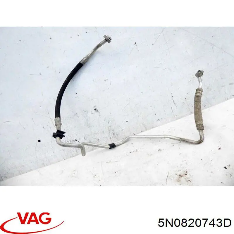 5N0820743D VAG Шланг кондиціонера, від випарника до компресора
