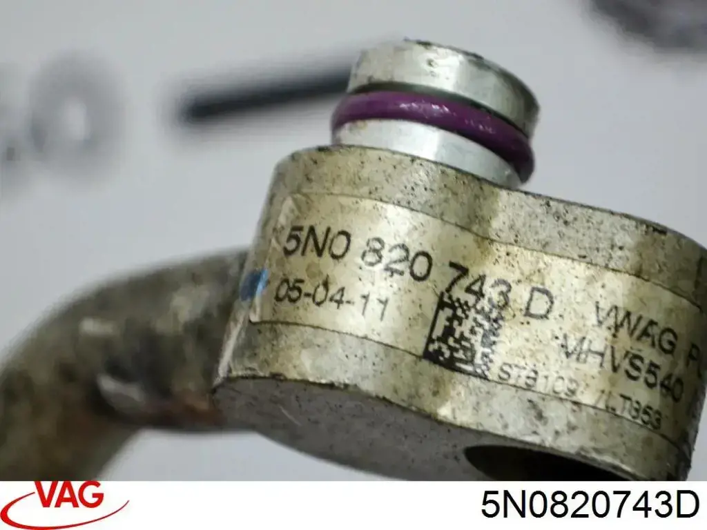 5N0820743D VAG Шланг кондиціонера, від випарника до компресора