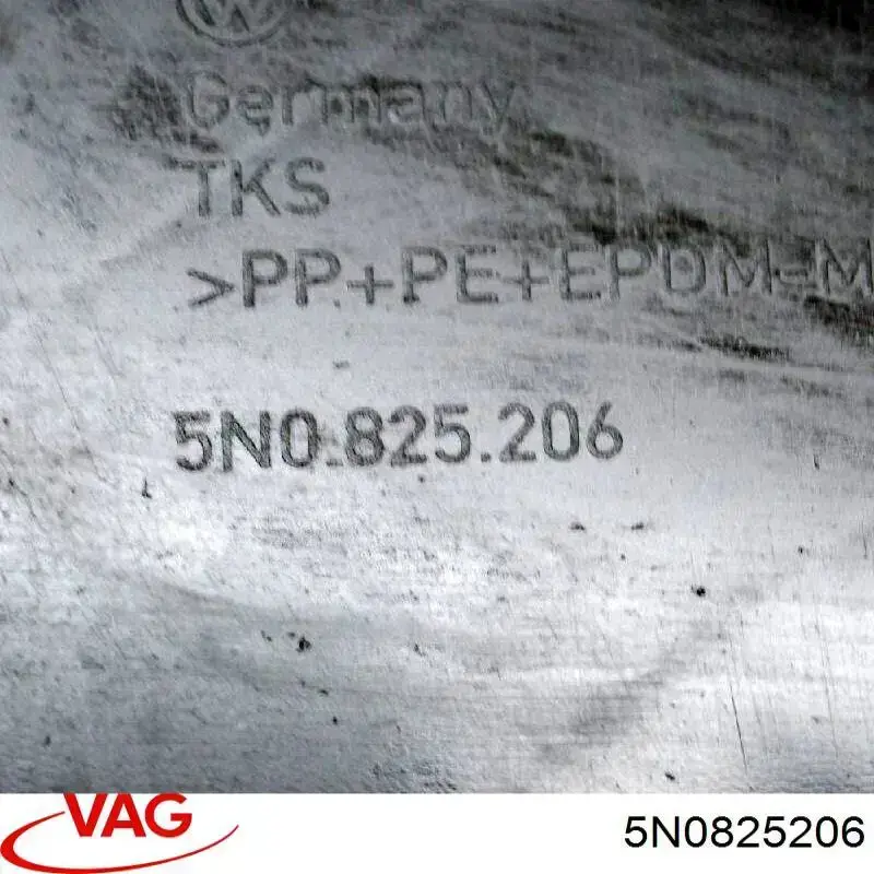 Захист днища, задній 5N0825206 VAG